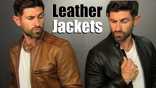 Where To Buy BADASS Leather Jackets This Season amp 4 BADASS Ways To Wear Them [upl. by Doralin]