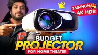 Best BUDGET PROJECTOR for Home Theater ⚡️ HUGE 350INCH amp 4K HDR Support  PixPaq PRIME Projector [upl. by Maillw]