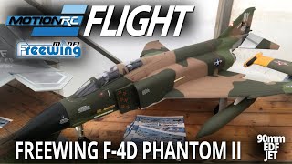 Freewing F4D Phantom II 6S 90mm EDF Jet  Flight Review  Motion RC [upl. by Vlad478]