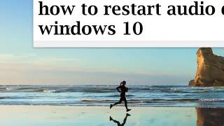 how to restart audio driver windows 10 11 [upl. by Romeyn]