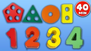 Best Learn Numbers amp Colors Puzzle  Toddler Education  Preschool Learning Toy Video [upl. by Ibrahim]