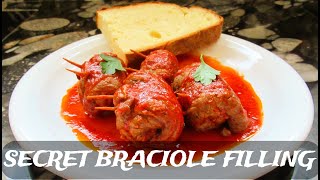 BRACIOLE AL SUGO involtinibeef rolls made in Italy with secret filling [upl. by Annabella]