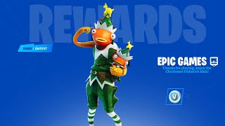 How to get the CHRISTMAS FISHSTICK Skin in Fortnite New Fa La La La Fishstick Skin [upl. by Bricker114]