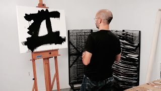 How to paint like Franz Kline – with Corey DAugustine  IN THE STUDIO [upl. by Ymrej393]