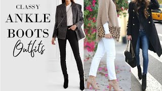 Ankle Boot Outfits  Fashion Over 40 [upl. by Nadine466]