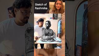 Rashmika Mandanna pencil sketch rashmikamandanna pushpa pushpa2 shorts [upl. by Macnamara]