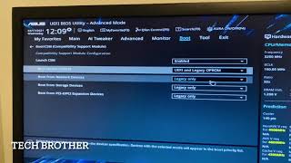 How to Enable UEFI Boot in ASUS Mother Board  CSM Compatibility Support Module [upl. by Astrea]