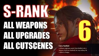 RE2 Remake Claire B Walkthrough SRANK ALL WEAPONSUPGRADES Part 6 Destroy Plant 43 [upl. by Rosenfeld648]