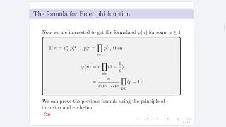 Euler totient phi function part 1  Dr Islam Mahmoud [upl. by Eiramnna299]