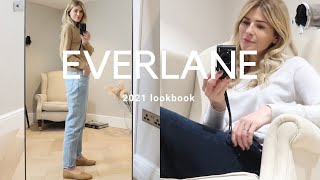 EVERLANE TRY ON HAUL  Lookbook 2021 [upl. by Airbma642]