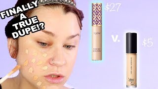 NEW ELF CAMO CONCEALER VS TARTE SHAPE TAPE  Close ups wear test natural light  Beauty Banter [upl. by Trojan929]