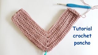 Tutorial crochet poncho  how to crochet a poncho [upl. by Petite112]