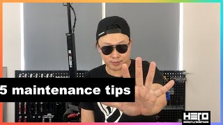 5 InDepth Electric Scooter Maintenance Tips [upl. by Kcirdef565]