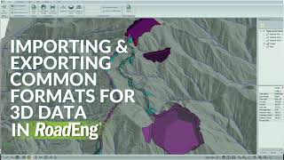 Importing and Exporting Formats for Data in RoadEng [upl. by Severson]