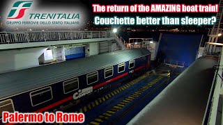 Intercity Notte BOAT TRAIN Couchette better than sleeper [upl. by Burget]