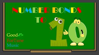 Number bonds to Ten fun maths learning songs learn number bonds song [upl. by Hayarahs]