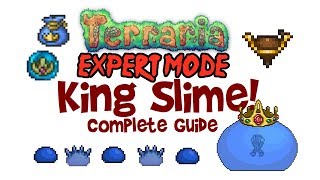 Terraria King Slime Guide Spawn Expert Mode Drops Fight How to Cheese amp more [upl. by Phillip321]