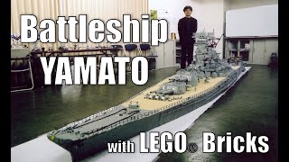 Battleship YAMATO with LEGO Bricks [upl. by Hakon712]