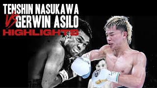 Tenshin Nasukawa vs Gerwin Asilo  HIGHLIGHTS [upl. by Ahsehyt]