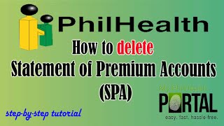 How to delete the Statement of Premium Accounts  SPA  Philhealth [upl. by Solnit]