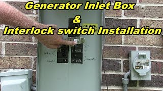 Generator Interlock switch and Power Inlet box Installation [upl. by Graehme314]