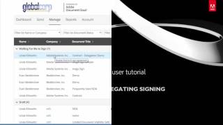 Delegating Signing  Adobe Acrobat [upl. by Aidas]