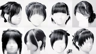 2021💇🔥Incleibles cortes de flequillos  How to cut bangs easily and quickly Art in bangs cut [upl. by Eerazed]