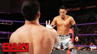 Akira Tozawa vs TJP Raw June 19 2017 [upl. by Anitnas]