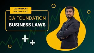 Contract Act  CA FoundationBusiness Law  Lecture 063 [upl. by Hada]