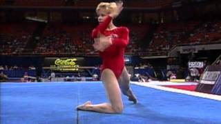 Amanda Borden  Floor Exercise  1996 US Gymnastics Championships  Women [upl. by Gass]