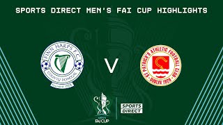 Sports Direct Mens FAI Cup QuarterFinal  Finn Harps 12 St Patricks Athletic  Highlights [upl. by Nida]