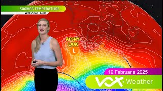 19 Februarie 2025  Vox Weervoorspelling [upl. by Fritz]