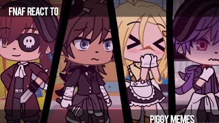 All My FNAF React To Piggy Memes In One Video • GachaLife [upl. by Elia794]