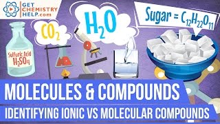 Chemistry Lesson Identifying Ionic vs Molecular Compounds [upl. by Hare412]