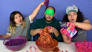 IZZY amp MARY CHEATED Blindfolded Slime Challenge [upl. by Nylsor]