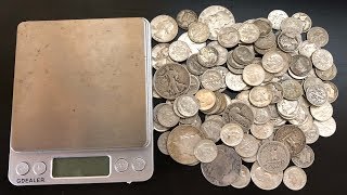 How to Measure Constitutional Silver in Ounces Weighing Junk Silver [upl. by Ratna]