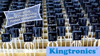 Kingtronics Kt NPN Silicon Epitaxial Planar Transistor BC337 BC338 [upl. by Audwen]