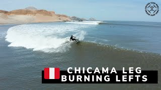 LONGEST LEFT WAVE IN THE WORLD  CHICAMA PERÚ [upl. by Otrebide]