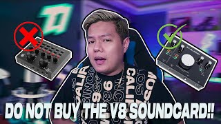 You Want Your Voice Sound Like A Pro Dont Buy The V8 SoundCard [upl. by Liu]