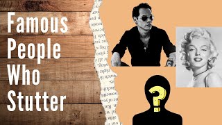 Famous People who Stutter [upl. by Siana]