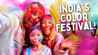 Playing Holi In India Indias Color Festival [upl. by Bremser]