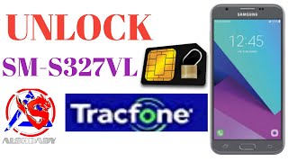 unlock sim card Samsung j3 sm s327vl Tracfone [upl. by Merriman]