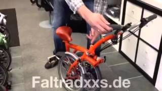 Das Falten eines Brompton Faltrades [upl. by Vanden]