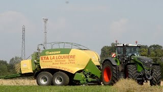 XXL Baling  FENDT 1050 and Krone HDP 2  ETA la louvière [upl. by Naujad]