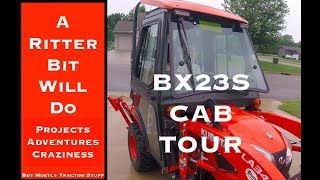 KUBOTA BX23S CAB TOUR [upl. by Eilagam639]