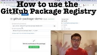 How to use the GitHub Package Registry [upl. by Ulberto]