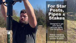 TPost Driver For Installing Fence Posts Item  GPDR [upl. by Yhtur]