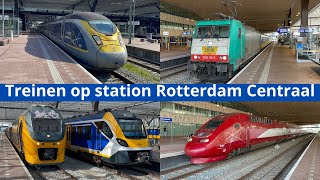 Treinen op station Rotterdam Centraal  16 september 2023 [upl. by Schaeffer949]