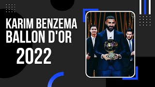 KARIM BENZEMA BALLON DOR WINNER 2022 [upl. by Jt]