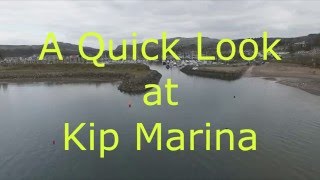 Drone Flight over Kip Marina Inverkip Scotland [upl. by Cirtemed315]